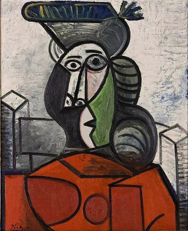 Picasso peinture buste de femme
