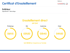 certificat ensoleillement viager appartement